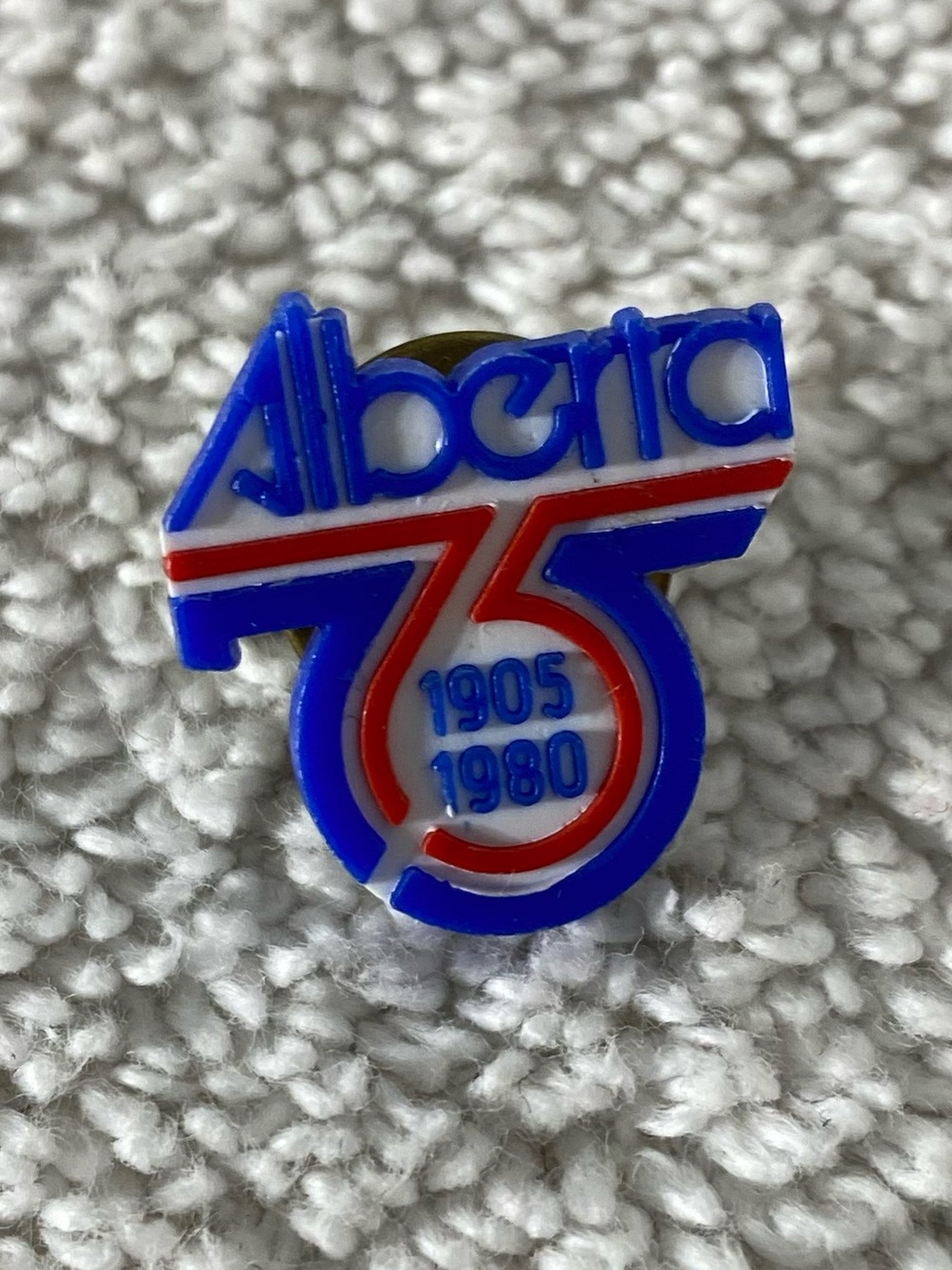 5/$35 Vintage Province of Alberta Canada 75 Years Anniversary Logo Hat Pin 1980
